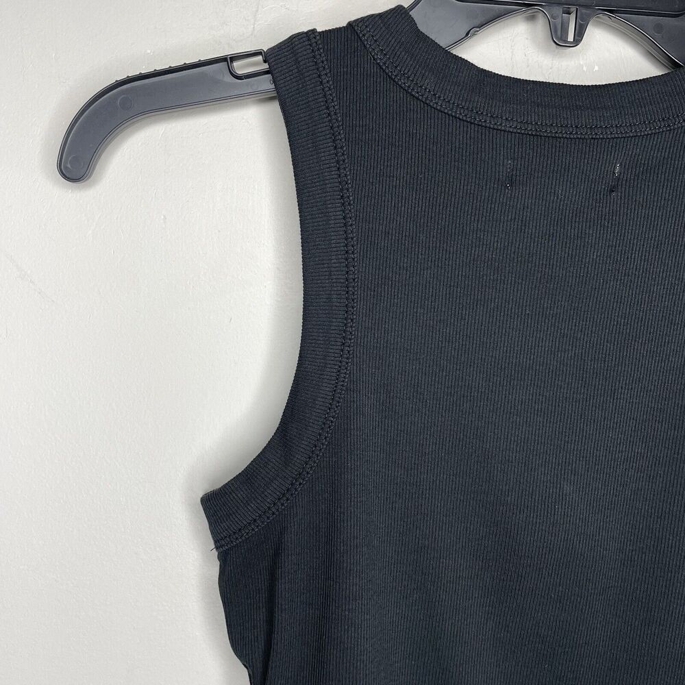 NWT! Madewell Black Ribbed Crop Tank Size XS - Picture 10 of 15